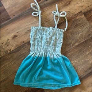 Stylish Blue and White Tank Top